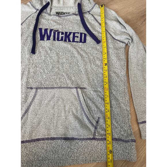 Wear Wicked Hoodie Women Large Gray Sweatshirt Sweater Jumper Musical Movie - Picture 3 of 7